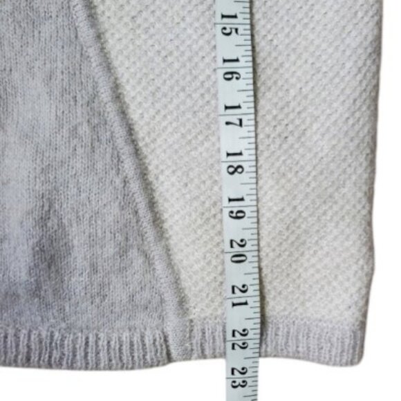 Duffy two-tone purple alpaca mohair blend cozy boxy sweater size M - Picture 6 of 6